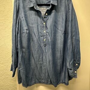 Talbots Blue Chambray Shirt